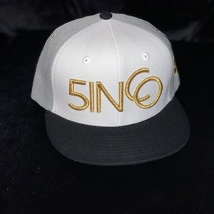 5inco hat black and golden